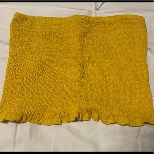 Yellow tube top - size: small